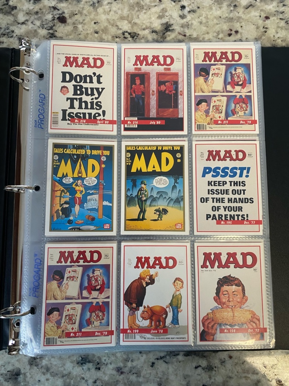 Mad Magazine Series 1 Lime Rock 1992 trading cards (42 Cards)